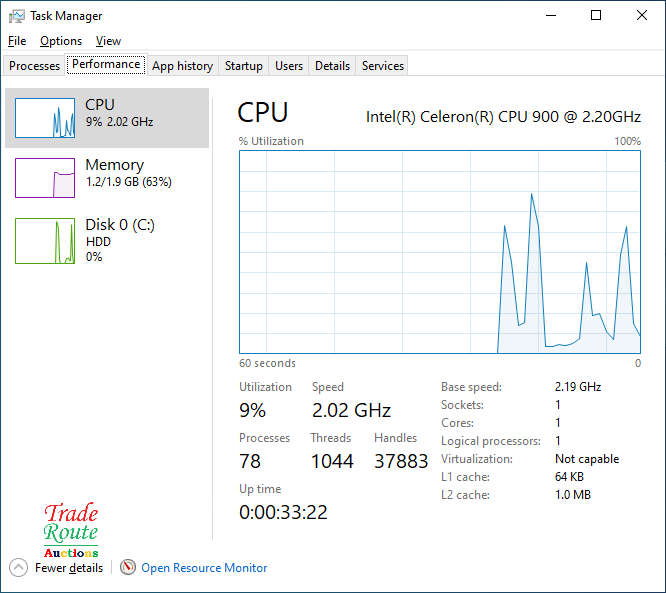 emachines by Acer E525 Laptop | Intel Celeron 900 2.2GHz 2GB RAM 250GB HDD - Faulty Battery