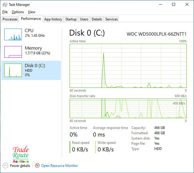 HP EliteBook 820 G4 Laptop Core i5 2.6GHz  8GB RAM 500GB HDD Win 10 Pro