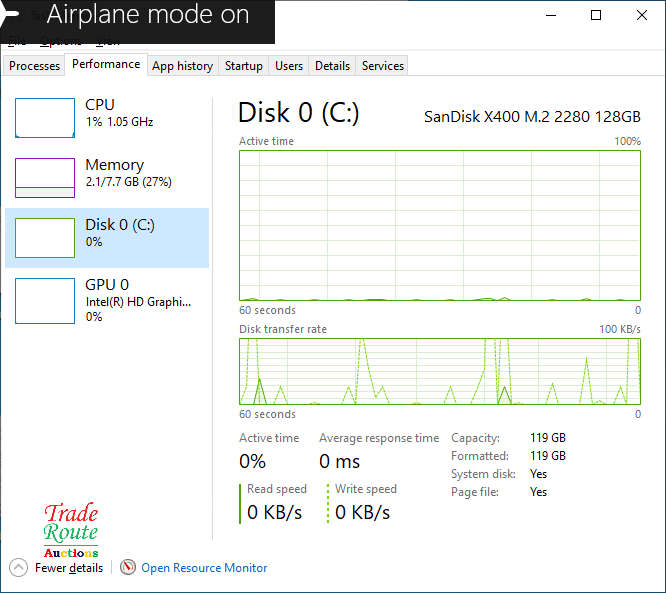 DELL LATITUDE E7270 12.5inch LAPTOP | CORE i5 6300U | 8GB RAM | 128GB SSD - Faulty Battery Salvage