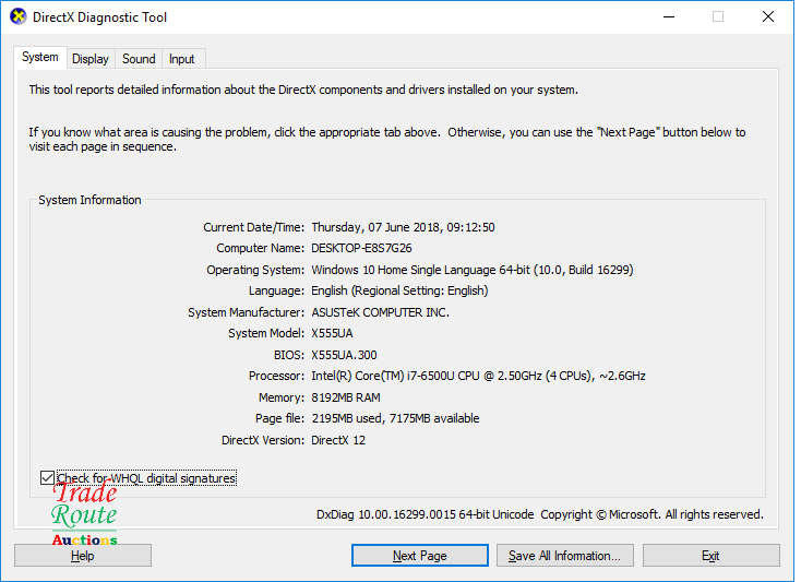 ASUS F555U LAPTOP | CORE i7 6500U 6th Gen @ 2.5GHz  | 8GB RAM | 1TB HDD - Faulty Battery Plz Read