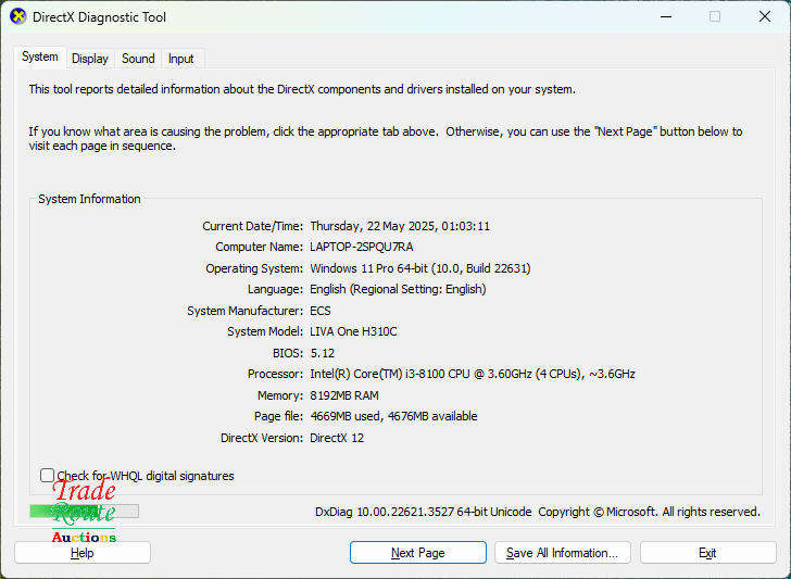 Mecer Jupiter H310 MINI PC Intel Core i3-8100 8th Gen 3.6GHz 8GB RAM 512GB SSD