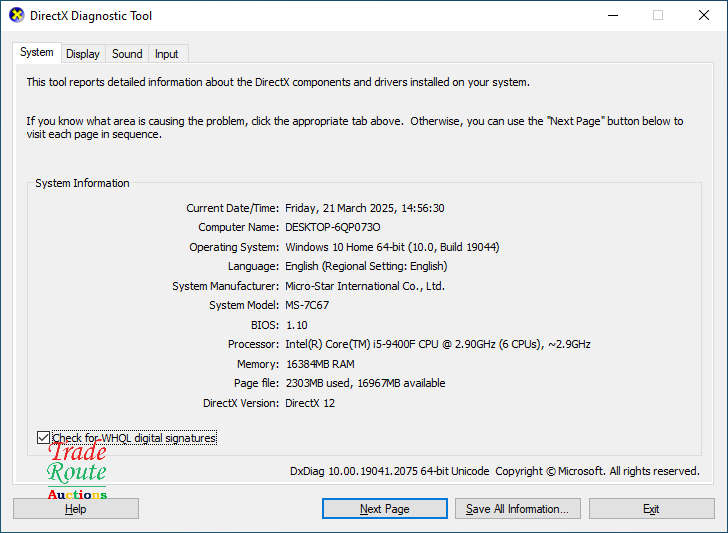 Evetech MSi Gaming PC Core i5 9th Gen 16GB RAM 512GB SSD AMD RX 5700 XT 8GB Graphics Card