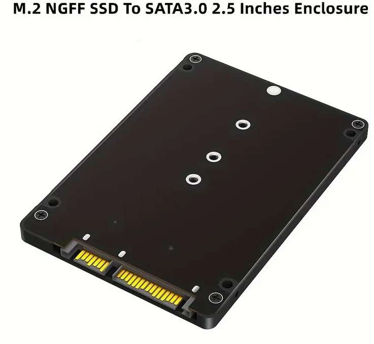 M.2 NGFF SSD to 2.5 SATA Adapter Enclosure M.2 SSD Converter Case