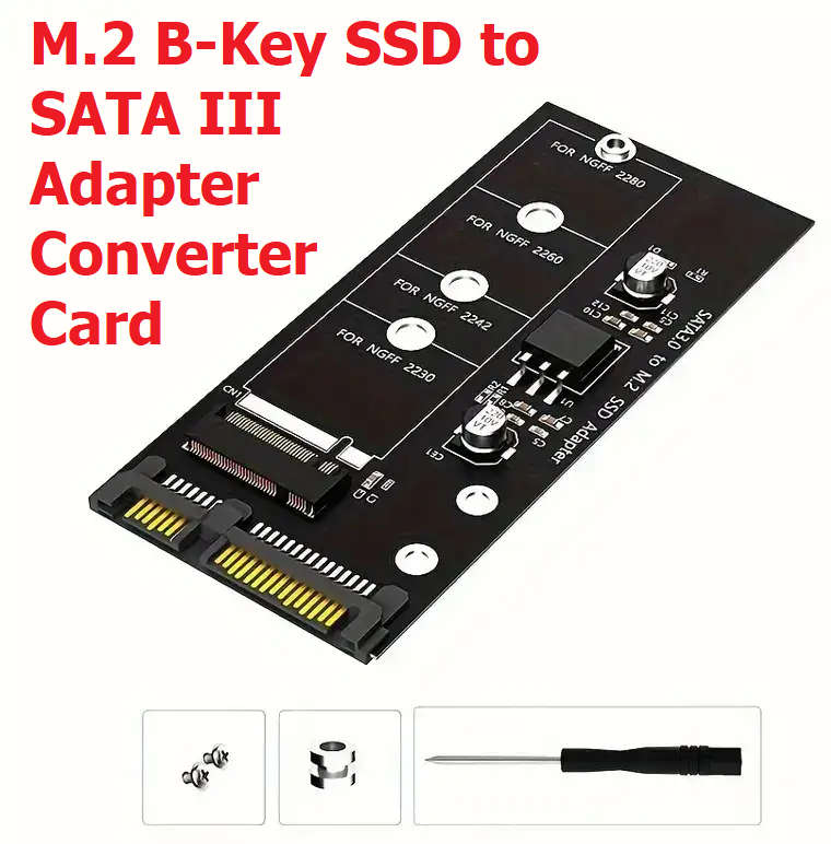 NGFF M.2 B-Key SSD to SATA III Adapter Converter Card