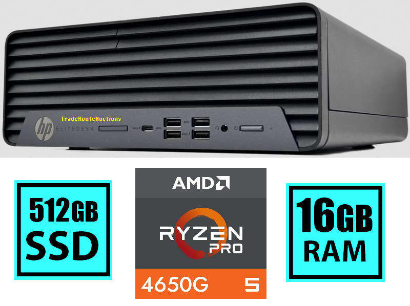 HP EliteDesk 805 G6 SFF Desktop PC AMD Ryzen 5 PRO 4650G 16GB RAM 512GB SSD