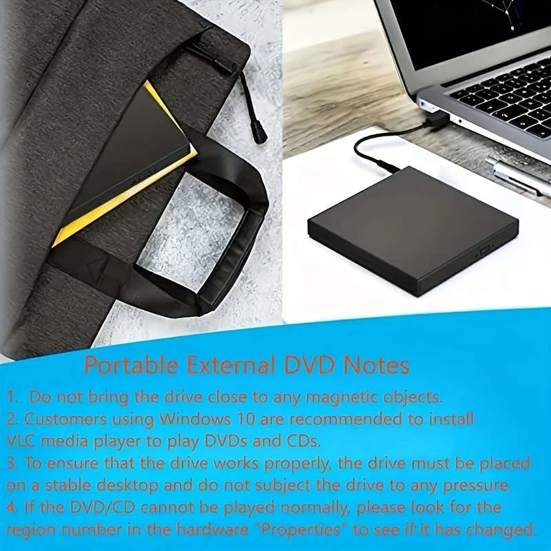 Compact USB External CD/DVD Drive