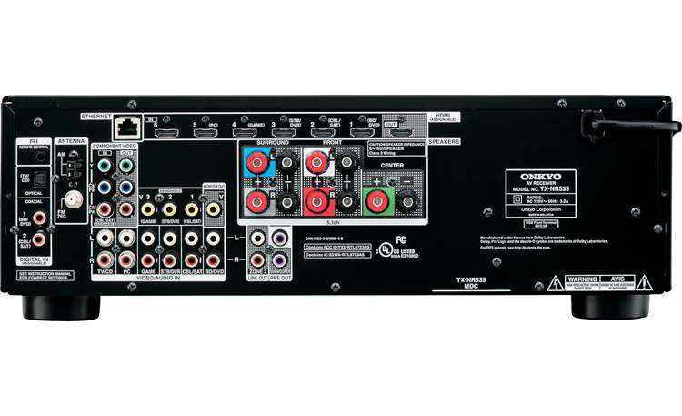 ONKYO TX-NR535 5.2- Channel Home Theater A/V Receiver - [ NO POWER ] [FOR SPARES OR REPAIR]