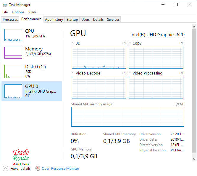 Acer Aspire 3 A315-53 15.6inch Laptop | Core i5 8250U 8th Gen 1.6GHz | 20GB RAM | 240GB SSD