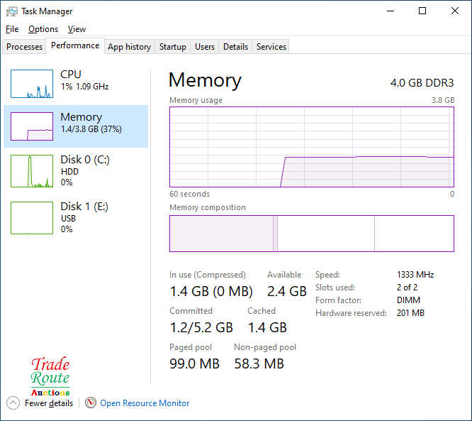 DELL VOSTRO 1540 LAPTOP | CORE i3 M380 2.53GHz | 4GB RAM | 500GB HDD - Faulty Battery