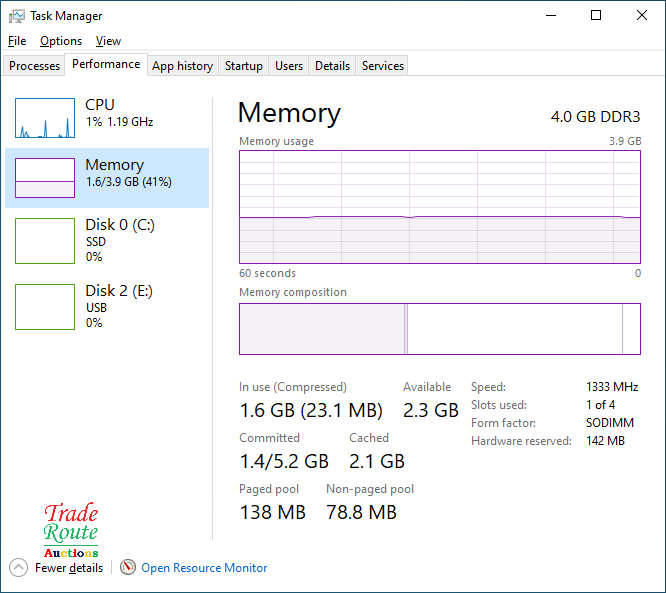Fujitsu Lifebook Laptop Core i5 - 4GB RAM - 256GB SSD - Faulty Keyboard - Salvage Stock