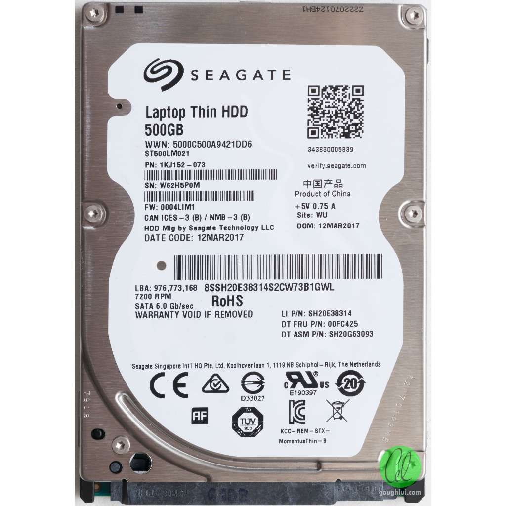 SEAGATE LAPTOP THIN HDD 500GB  2.5"