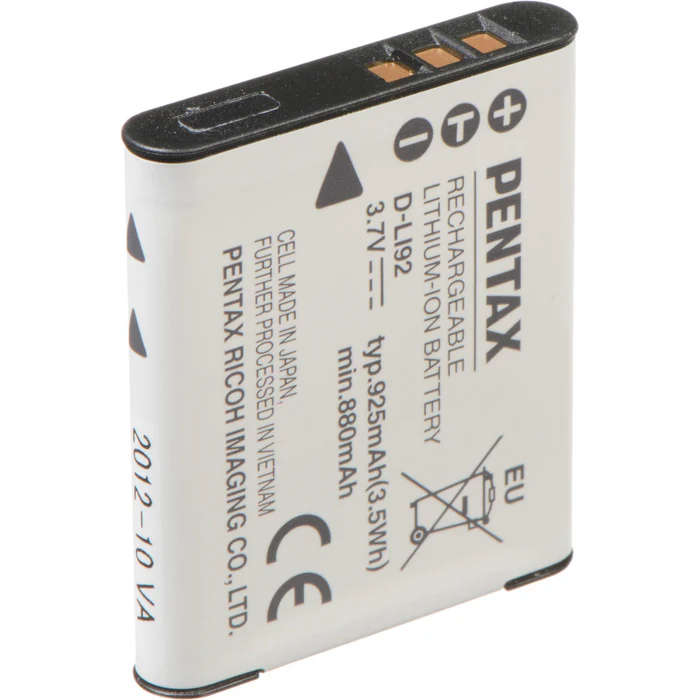 Pentax D-Li92 Rechargeable Lithium-Ion Battery for Digital Camera