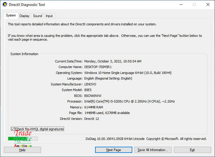 Lenovo G50-80 15.6-inch Laptop (Core i3-5200U 5th Gen /6GB RAM/1TB HDD)- Damaged LCD