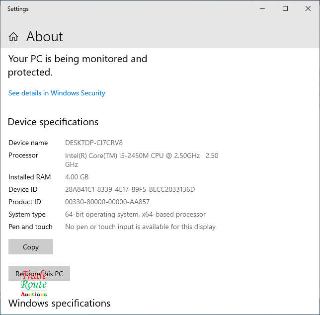 HP PROBOOK 6560b 15.6 Inch Laptop  | CORE i5 2450M 2.5GHZ | 4GB RAM | 240GB SSD