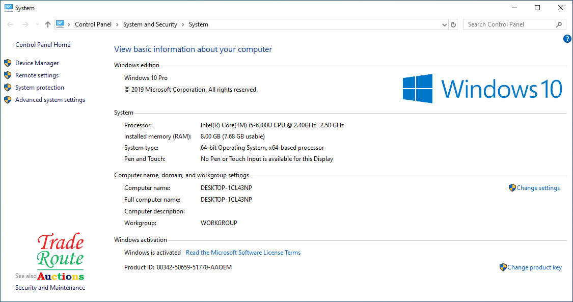 DELL LATITUDE E7270 12.5inch LAPTOP | CORE i5 6300U | 8GB RAM | 128GB SSD - Faulty Battery Salvage