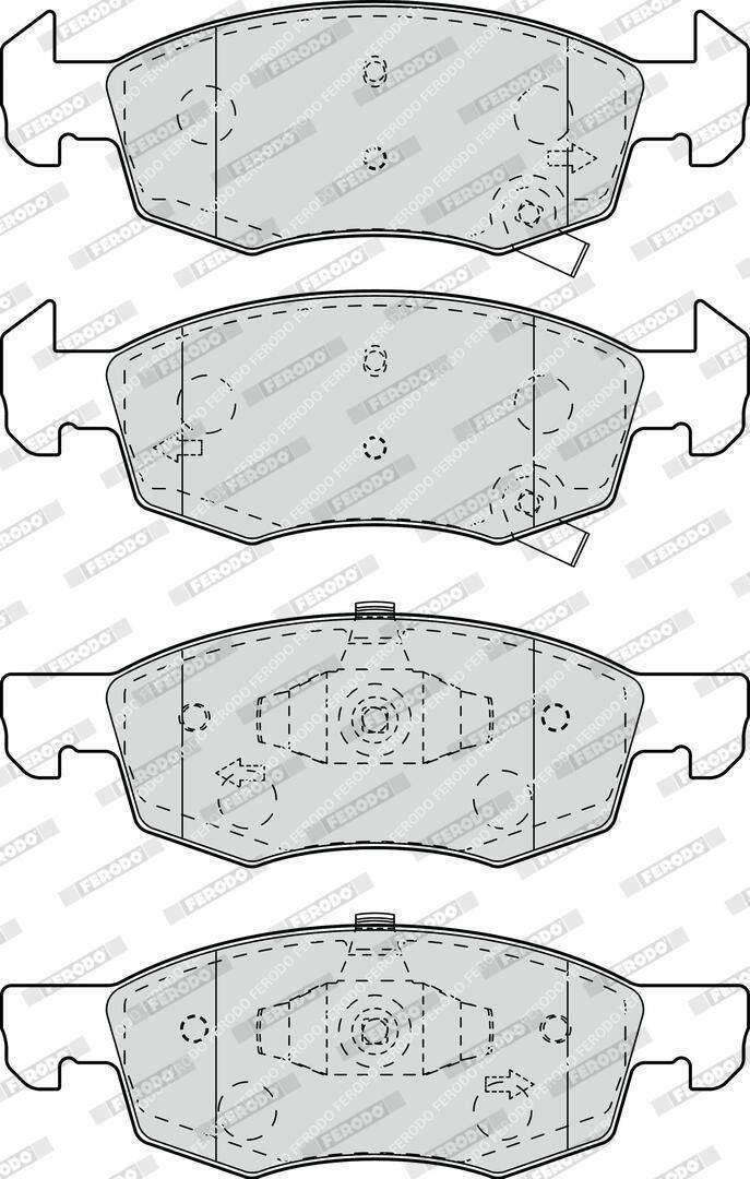 FERODO FDB4866 Opel Corsa E (X15) 1.0, 1.2, 1.4 (2014-on)
