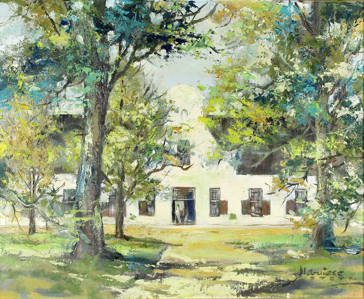Marliese Steyn - Homestead with Cape Dutch house
