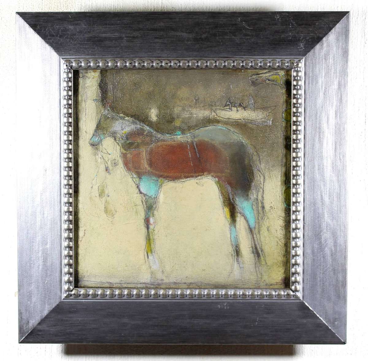 Unknown artist - abstract horse in oil