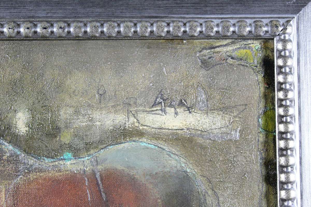 Unknown artist - abstract horse in oil