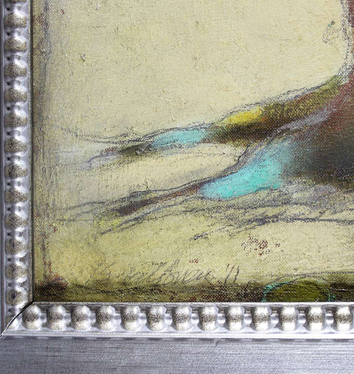 Unknown artist - abstract horse in oil