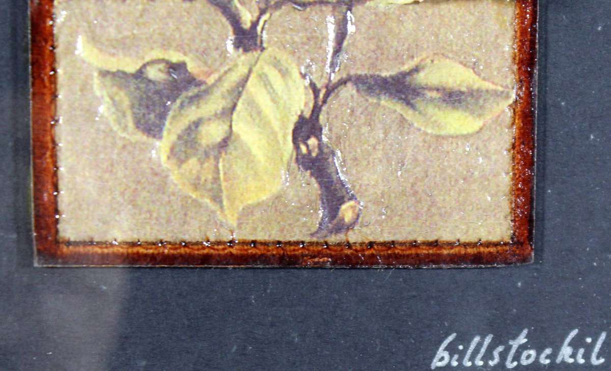 Bill Stockil - 3 D flowers on leather - Version 1