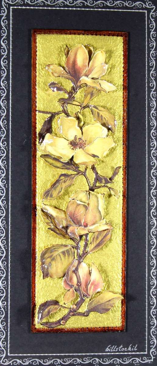 Bill Stockil - 3 D flowers on leather - Version 2
