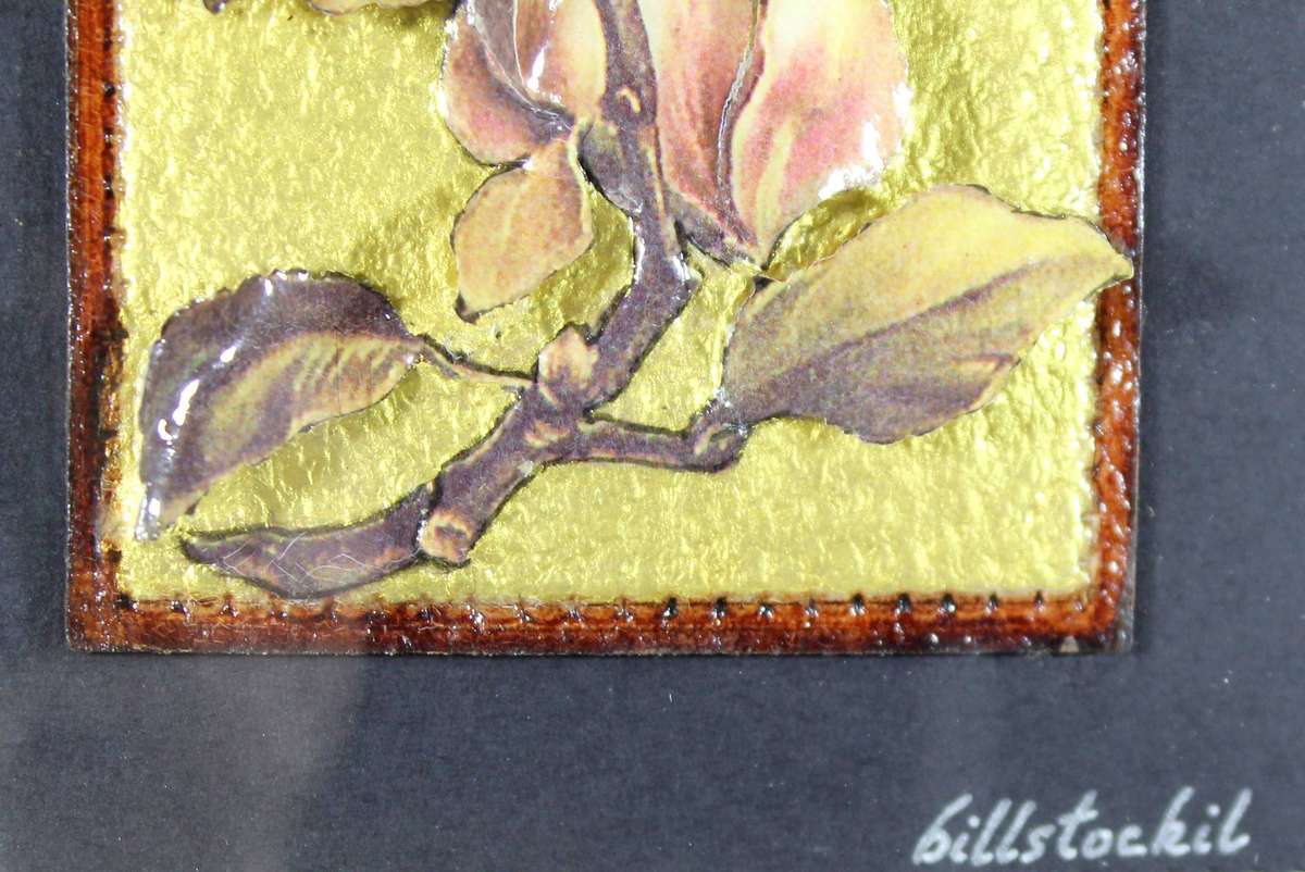 Bill Stockil - 3 D flowers on leather - Version 2