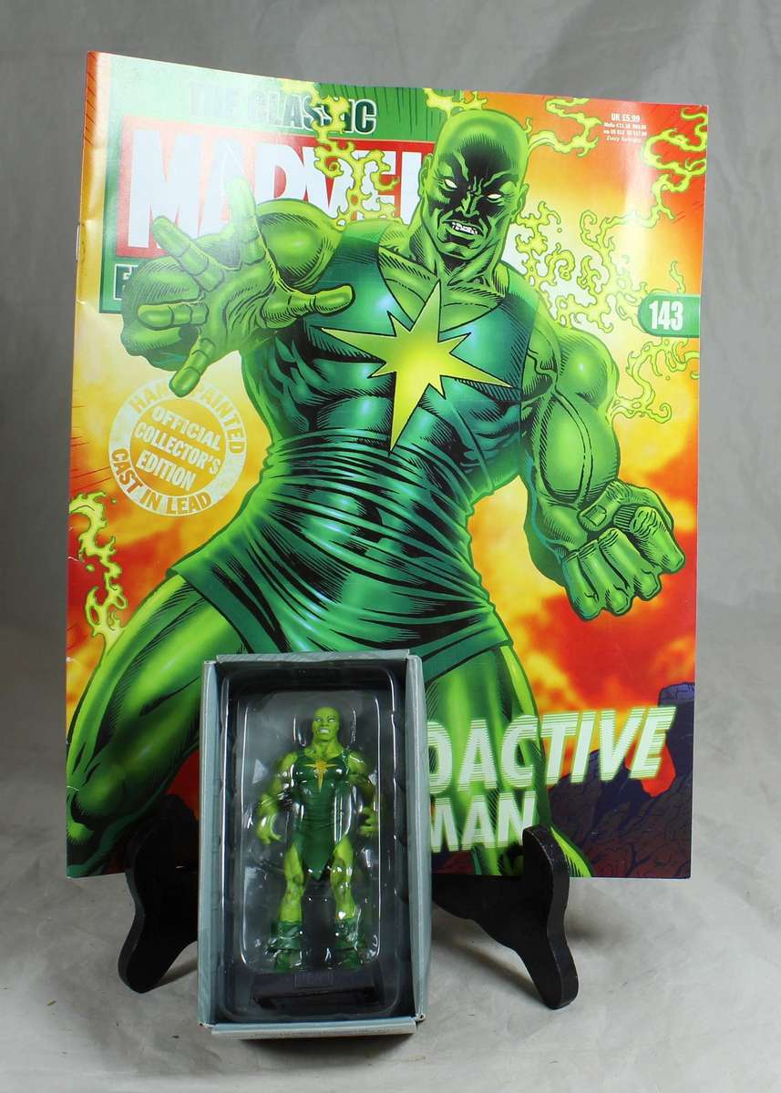 Marvel Classic - lead, hand painted figurine and book - Radioactive man #143