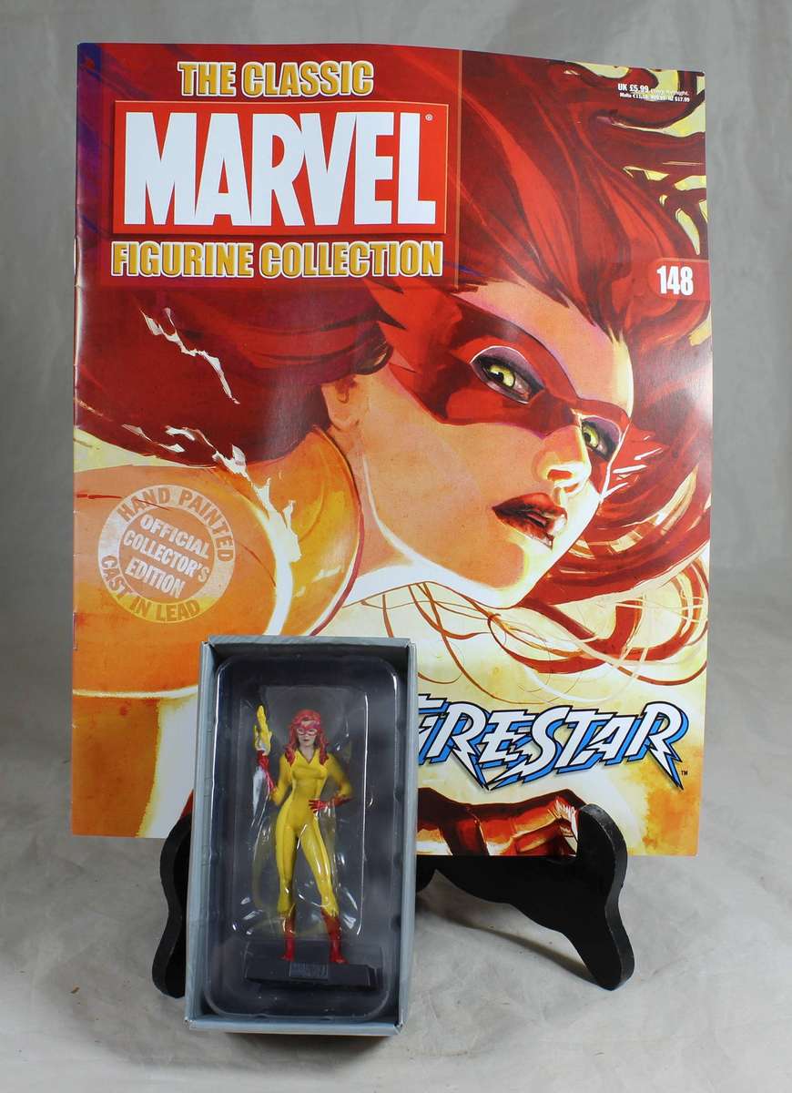 Marvel Classic - lead, hand painted figurine and book - Firestar #148