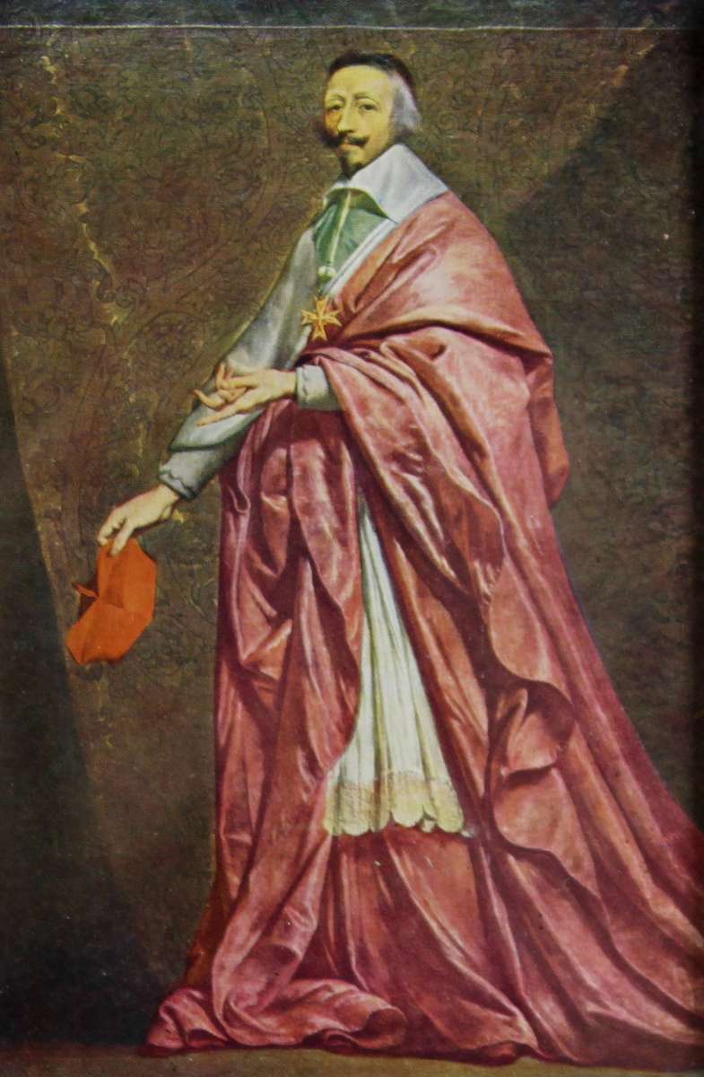 Miniature framed print - Cardinal de Richelieu