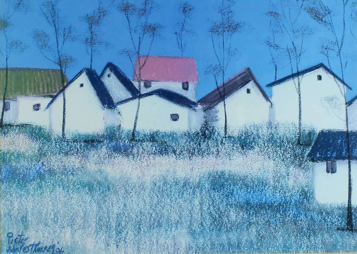 Pieter van der Westhuizen - White pitched houses