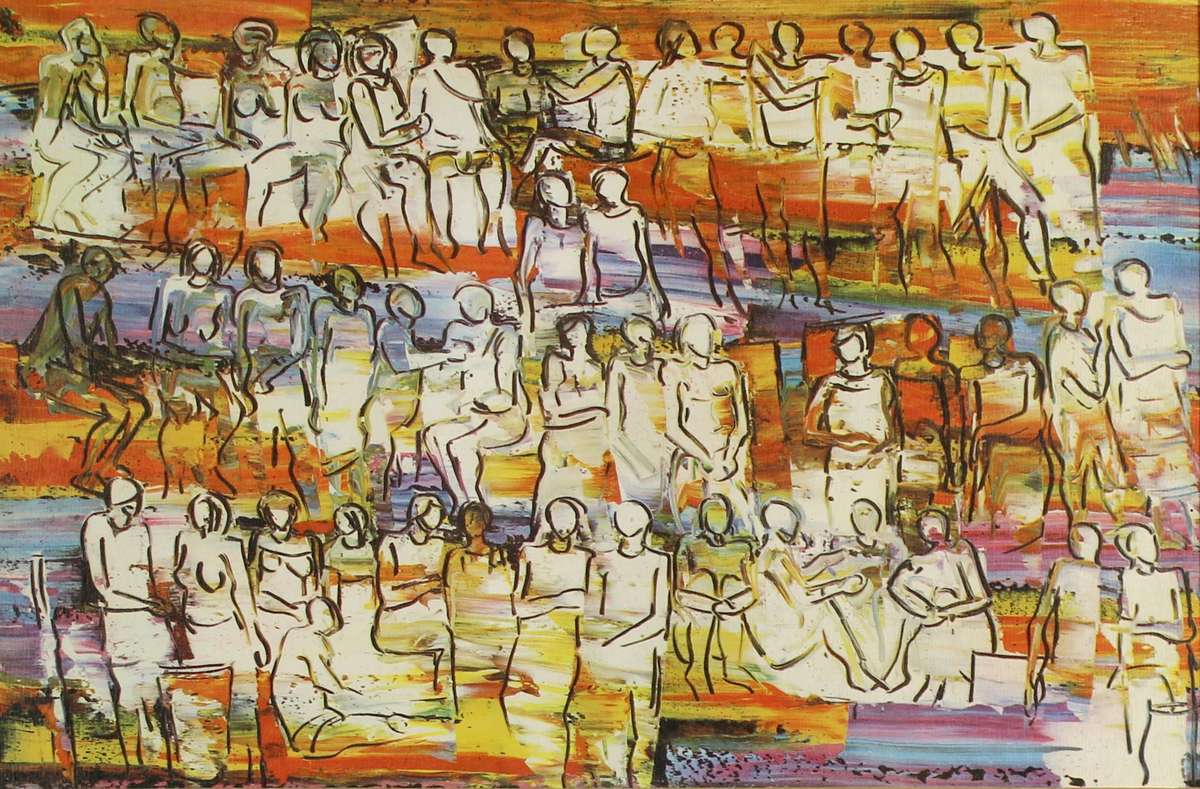 Walter Battiss - Figures print