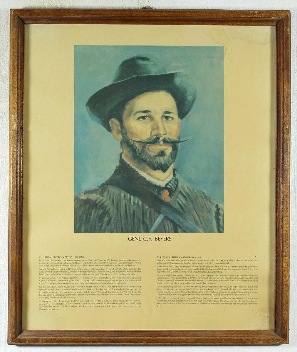 Anglo Boer War - General CF Beyers