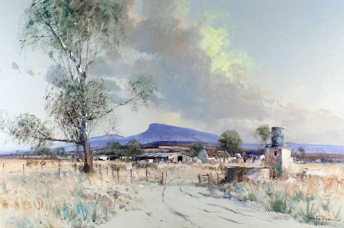Gerrit Roon - Homestead with dirt road