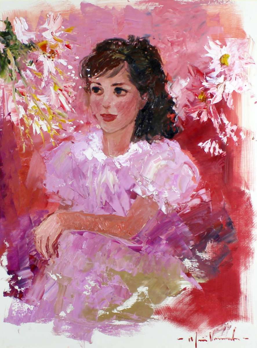 Marie Vermeulen Breedt - Young lady in pink