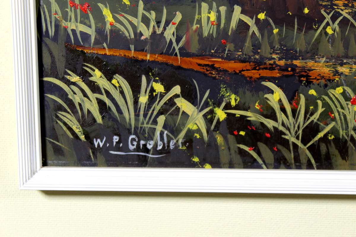 WP Grobler - Landscape with mountains