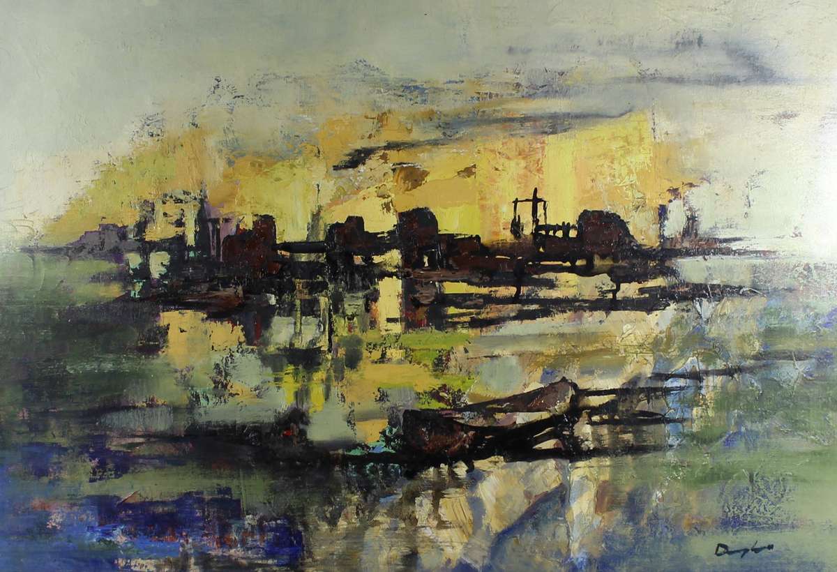 Frank Douglas - Abstract city scene