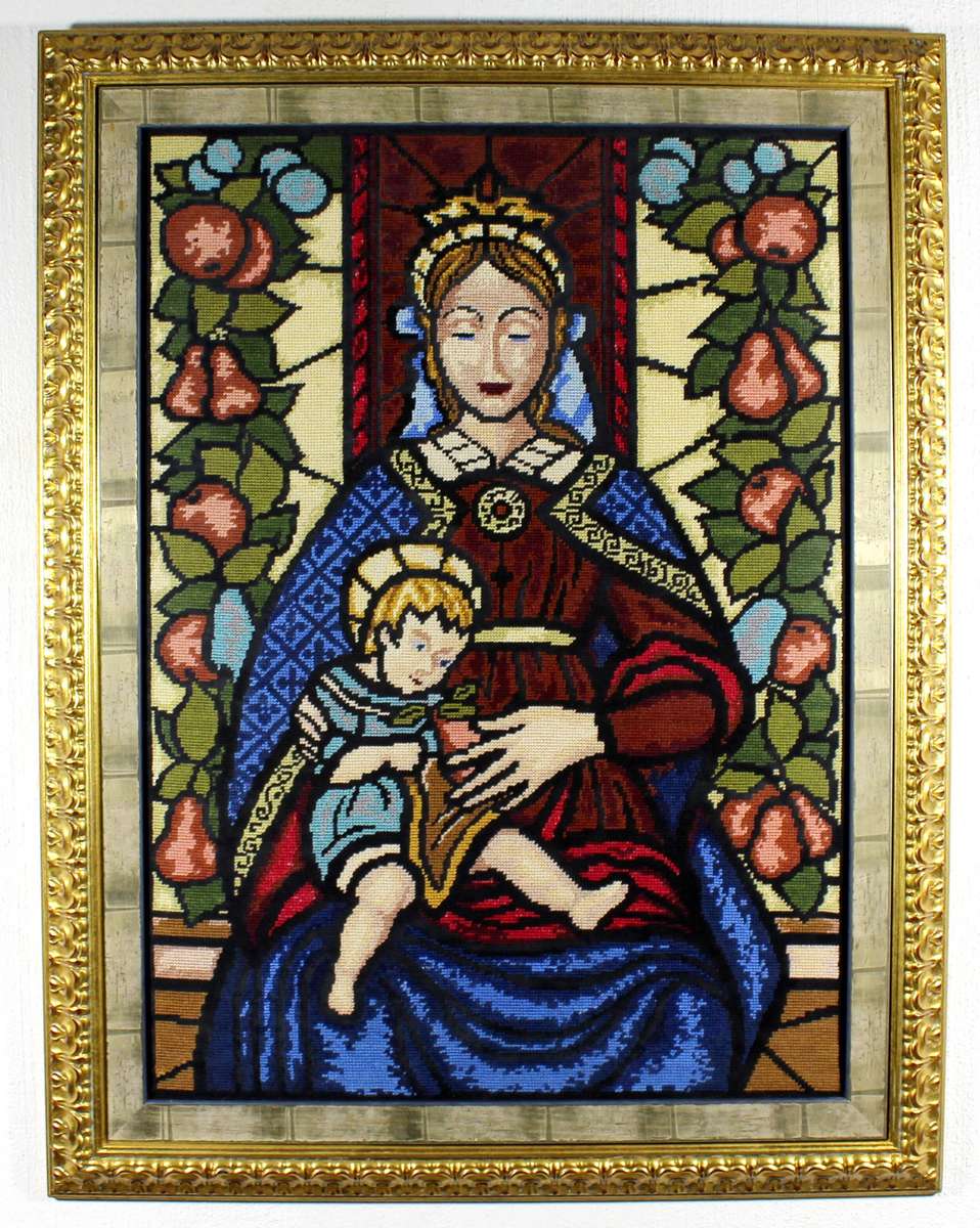 Lady and child large tapestry