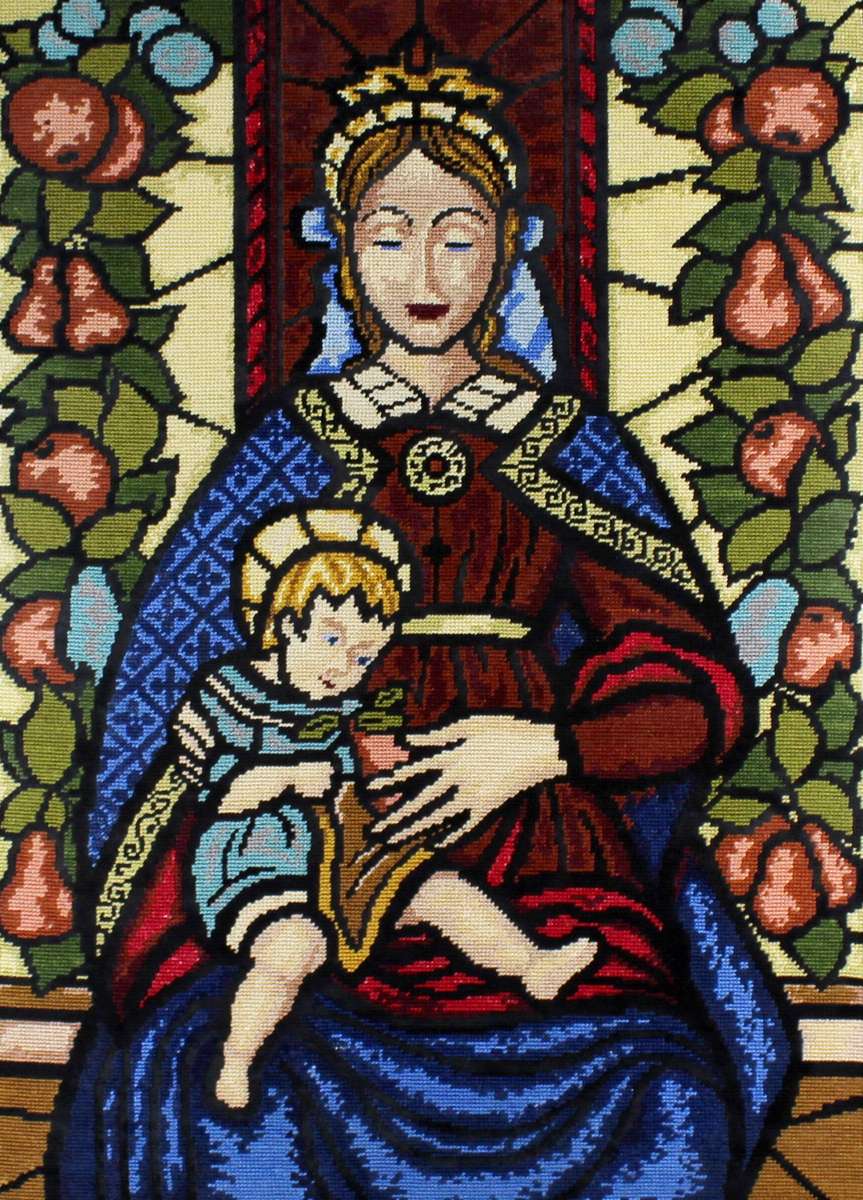 Lady and child large tapestry