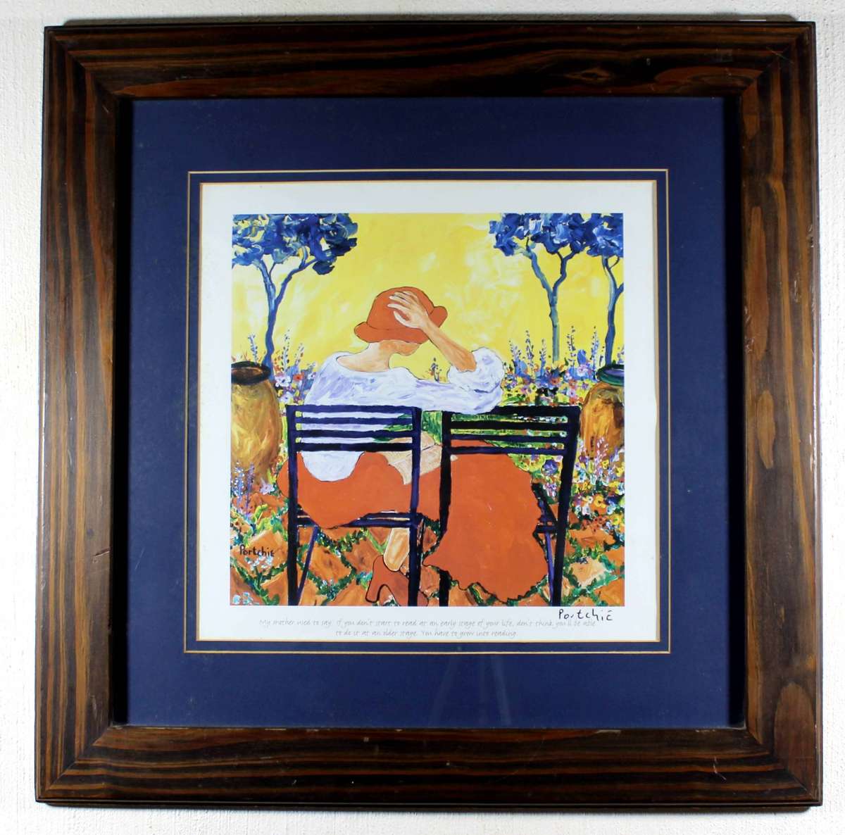 Porchie print - Lady in the garden