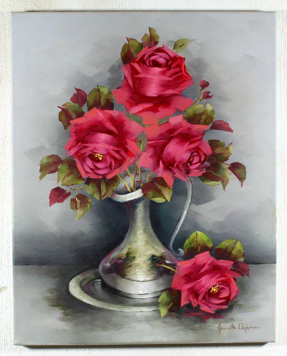 Jeanette Dykman - Still life red roses