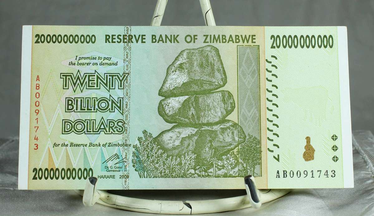 Zimbabwe 20 Billion Dollars