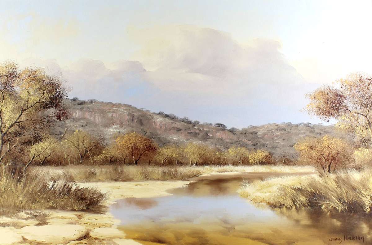Thomas Hacking - River in a landscape