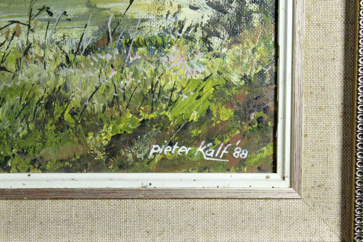 Pieter Kalf - Elephants in the water