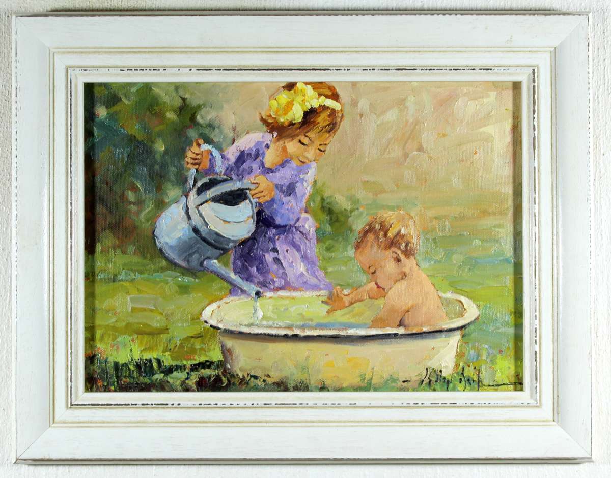Phillip Britz - Baby taking a bath