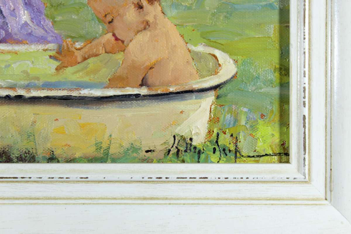 Phillip Britz - Baby taking a bath