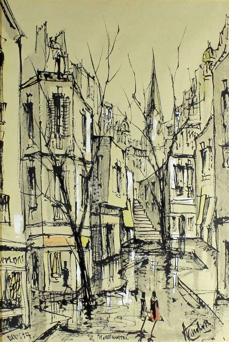 Arthur Cantrell - Paris abstract street scene