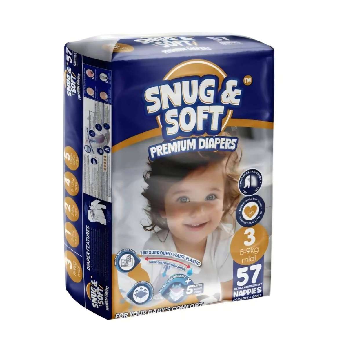 Lil Masters Snug & Soft Premium Diapers, Ultra Soft Comfort