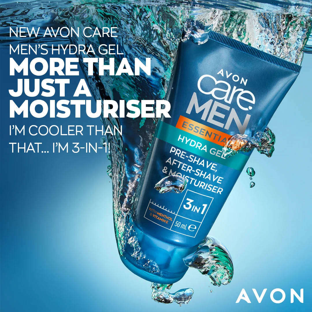 Avon Care Men Essential Hydra Gel 50ml 3 in 1