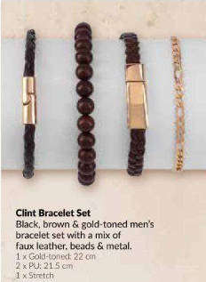 Avon Clint Mens Bracelet Gift Set